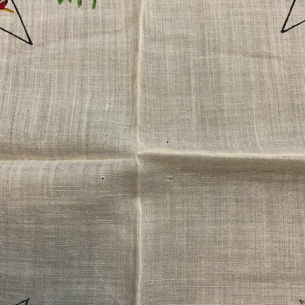 Vintage OES Hankie Order of Easter Star Handkerchief