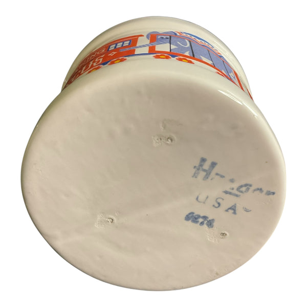 Vintage 3 Ring Circus Train Planter Haeger USA Ceramic