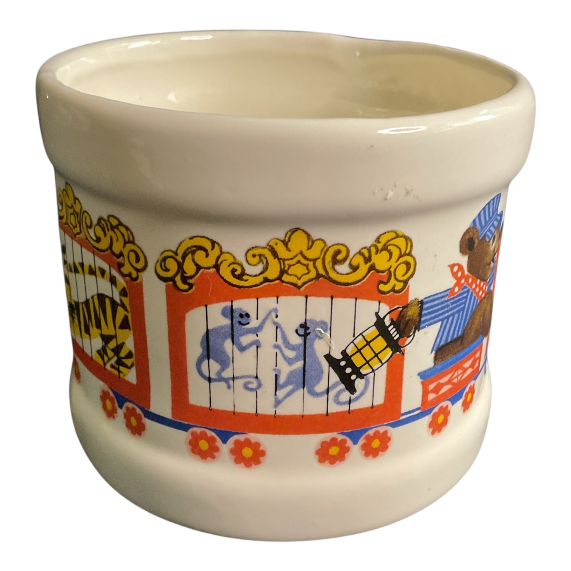 Vintage 3 Ring Circus Train Planter Haeger USA Ceramic - Avid Vintage