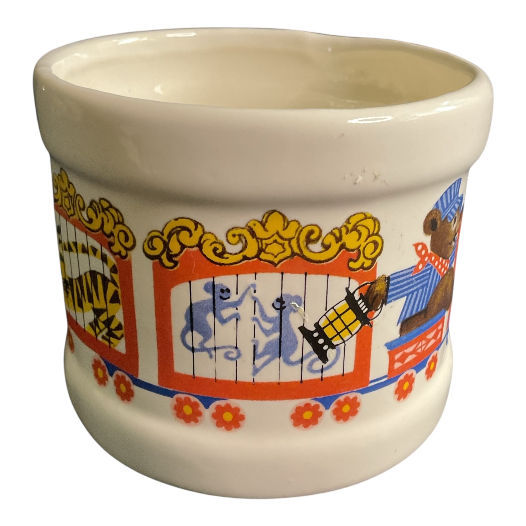 Vintage 3 Ring Circus Train Planter Haeger USA Ceramic - Avid Vintage