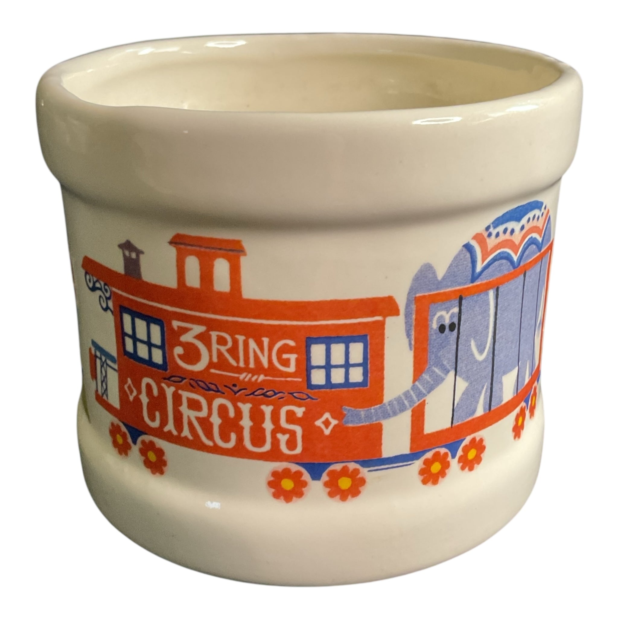 Vintage 3 Ring Circus Train Planter Haeger USA Ceramic - Avid Vintage