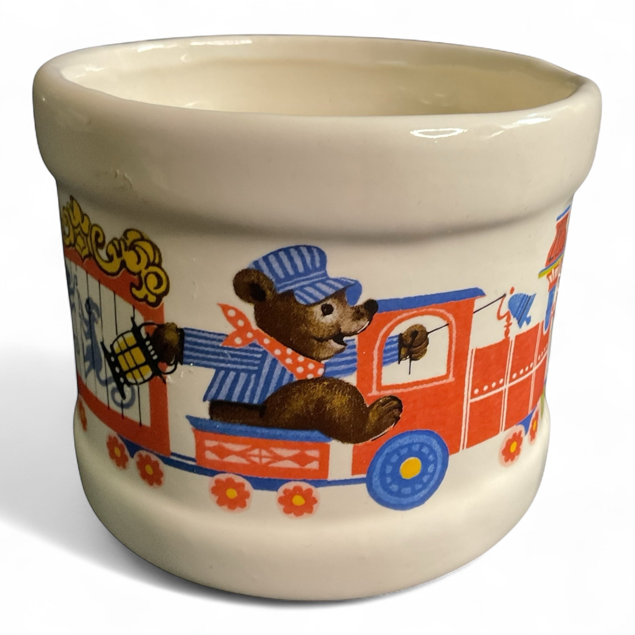 Vintage 3 Ring Circus Train Planter Haeger USA Ceramic - Avid Vintage