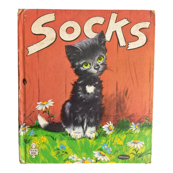 Socks 1949 Whitman Children’s Book Hardcover Florence Sarah Winship