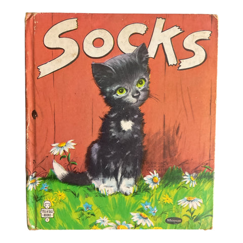 Socks 1949 Whitman Children’s Book Hardcover Florence Sarah Winship