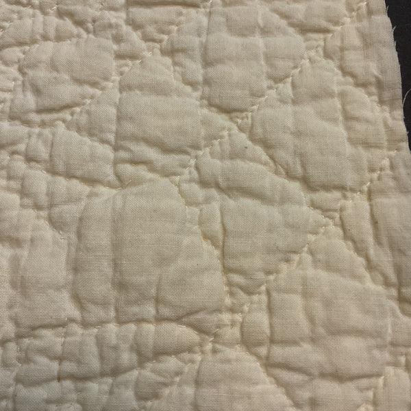 Vintage Appliqued Quilt Block Little Dutch Girl or Brownie Green and Blue 10 1/2 x 11