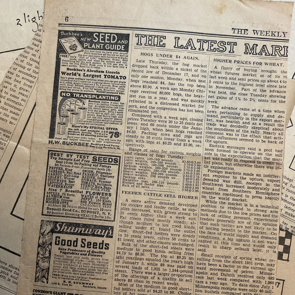 Vintage Kansas City Star Quilt Patterns 10 Original 1930s Newspaper Clippings