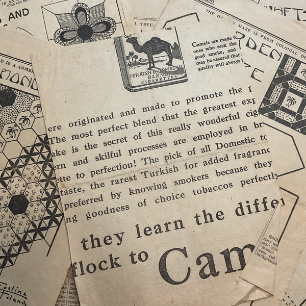 Vintage Kansas City Star Quilt Patterns 10 Original 1930s Newspaper Clippings