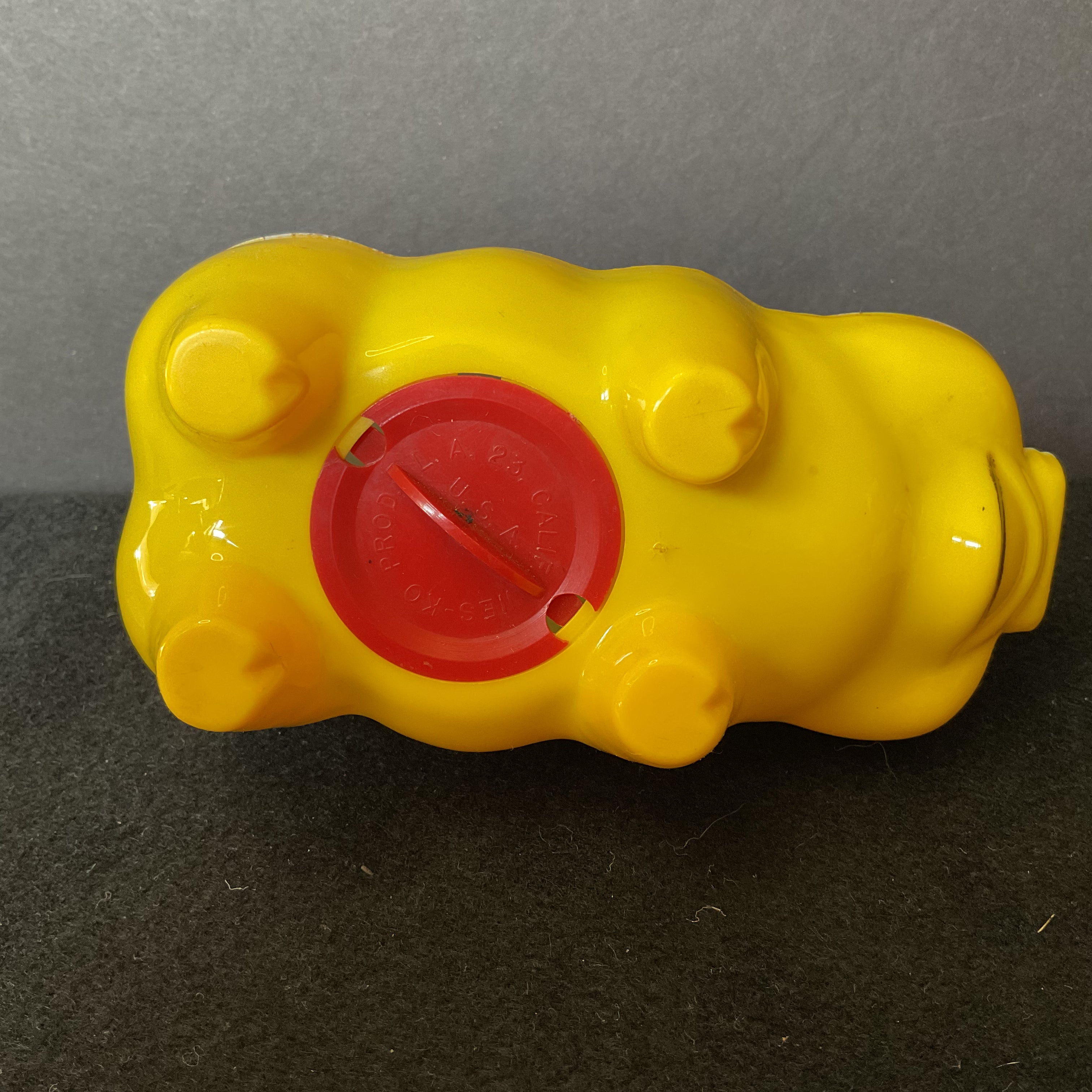 Vintage 1950s Piggy Bank Hard Plastic Tips Hat Coin Bank - Avid Vintage