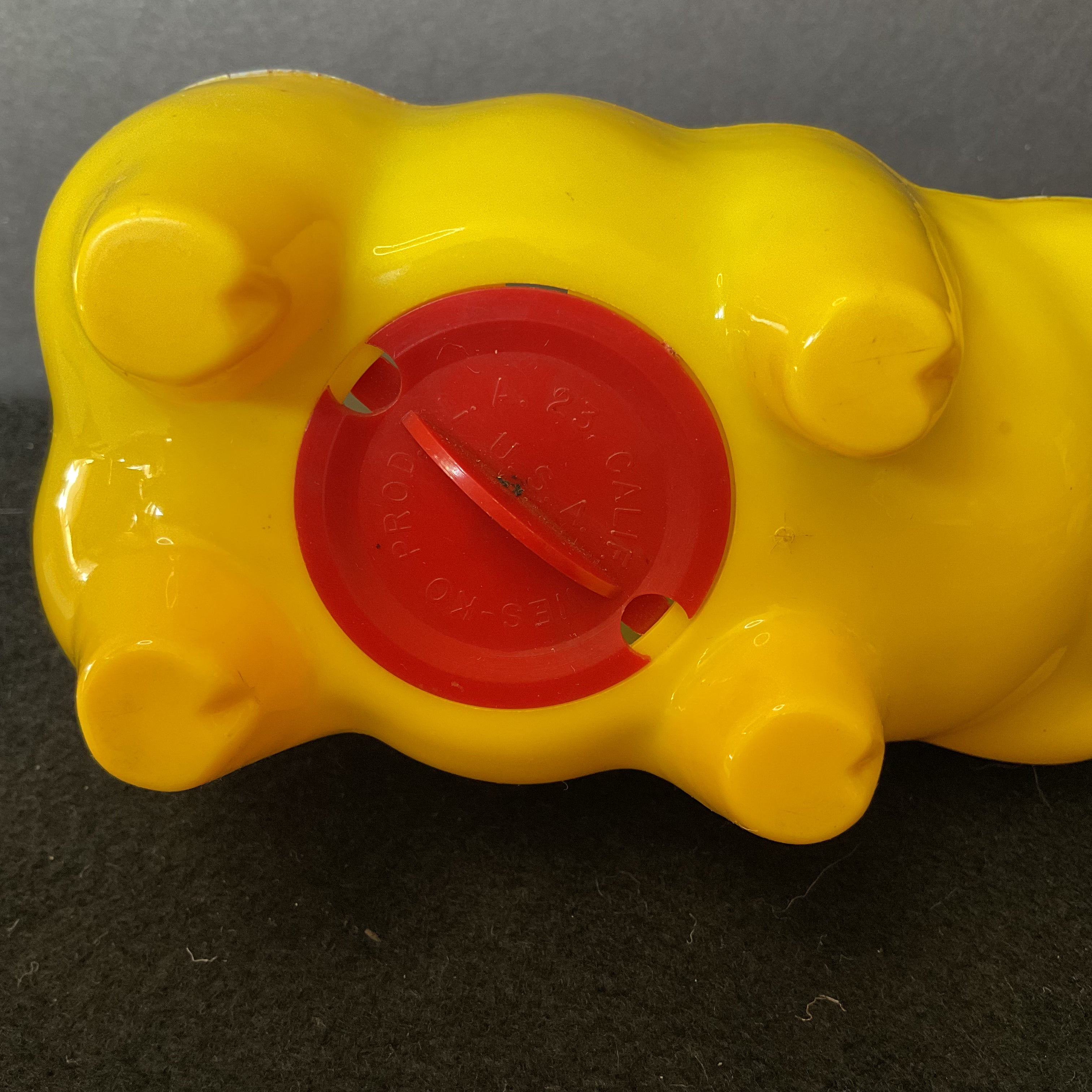 Vintage 1950s Piggy Bank Hard Plastic Tips Hat Coin Bank - Avid Vintage
