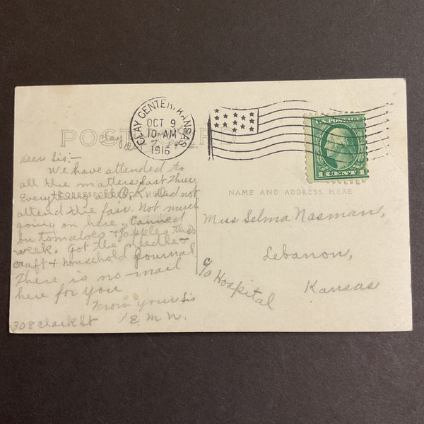 1916 RPPC Parade Photo by Forslund Horses Coca Cola Sign