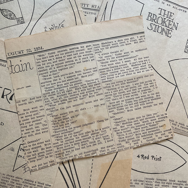 10 Original Vintage 1930s Kansas City Star Newspaper Quilt Patterns