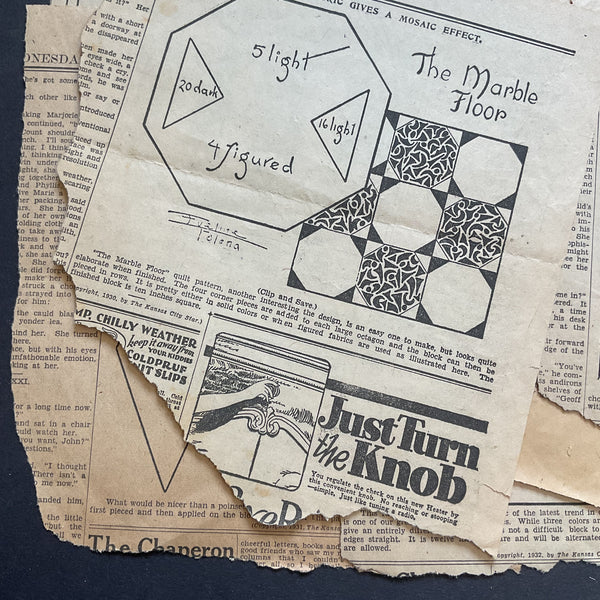 10 Kansas City Star Quilt Patterns Vintage Original Newspaper Clippings