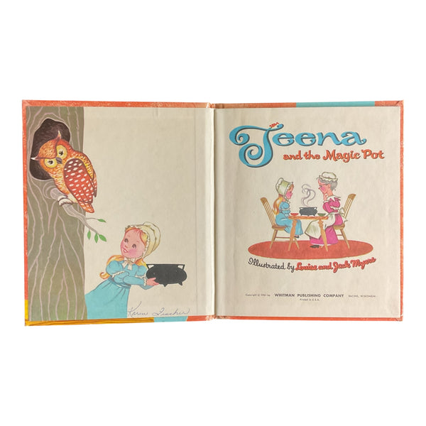 Teena and the Magic Pot Vintage 1961 Whitman Hardcover Childrens Book 2480