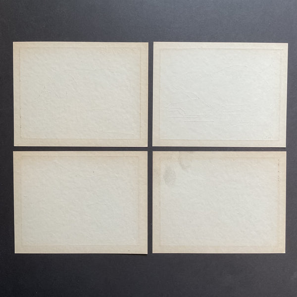 4 Vintage Children’s Sewing Cards Horse Goat A. Flanagan Company