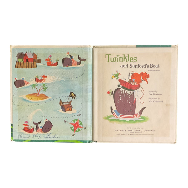 Twinkles and Sanford’s Boat Vintage 1962 Whitman Hardcover Childrens Book 2477