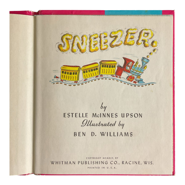 Sneezer Vintage 1955 Whitman Top Top Tales Hardcover Childrens Book
