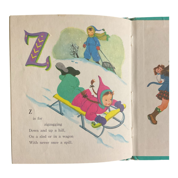 The Busy ABC Vintage 1950 Whitman Top Top Tales Childrens Book