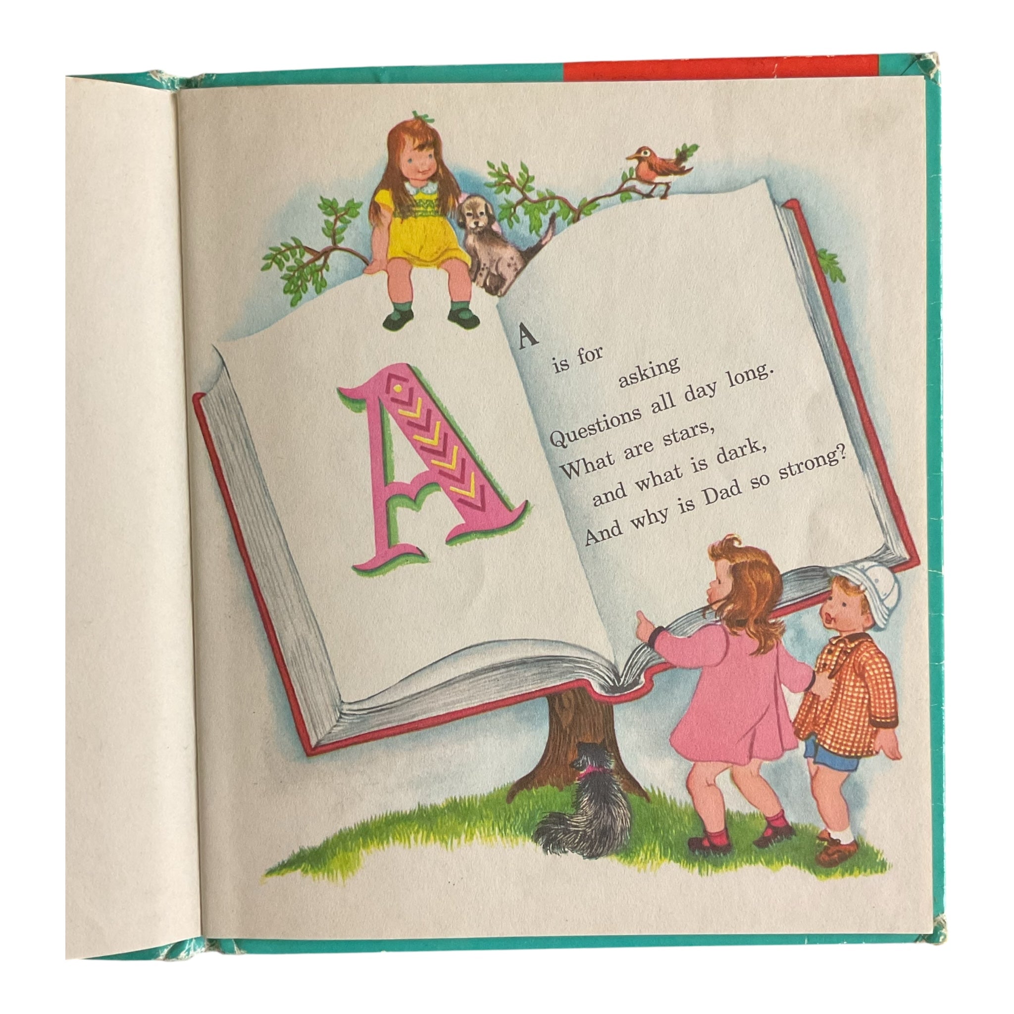 The Busy ABC Vintage 1950 Whitman Top Top Tales Childrens Book