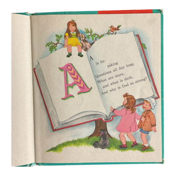 The Busy ABC Vintage 1950 Whitman Top Top Tales Childrens Book