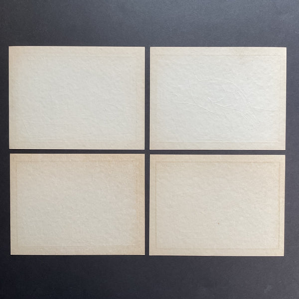 4 Vintage Children’s Sewing Cards A. Flanagan Company Chicks Sparrow