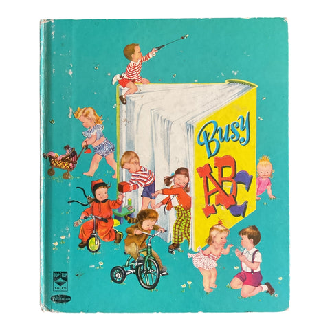 The Busy ABC Vintage 1950 Whitman Top Top Tales Childrens Book