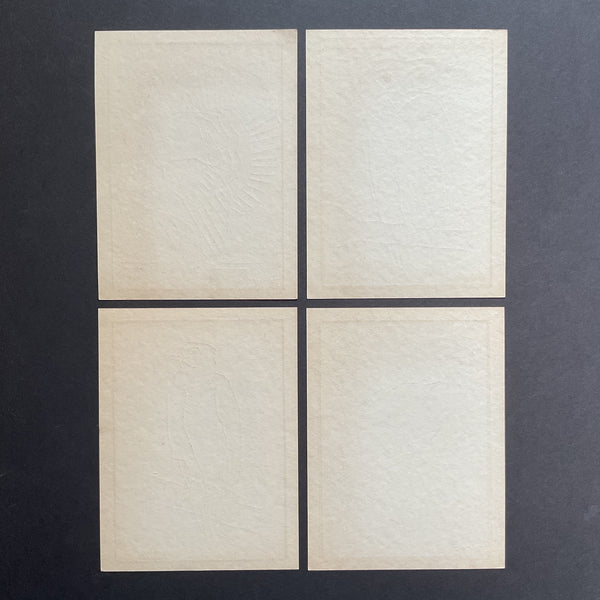 4 Vintage Children’s Sewing Cards A. Flanagan Company Birds