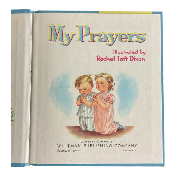 My Prayers Vintage 1959 Whitman Top Top Tales Childrens Book