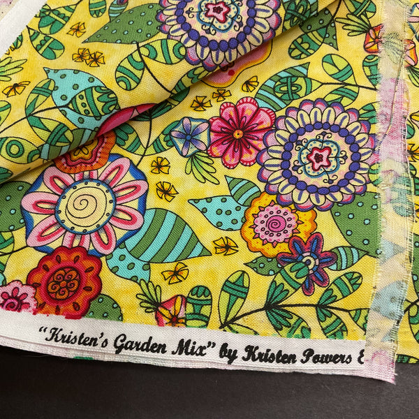 Floral Fabric Kristen’s Garden Mix Hancock Fabrics 44 x 1 Yard