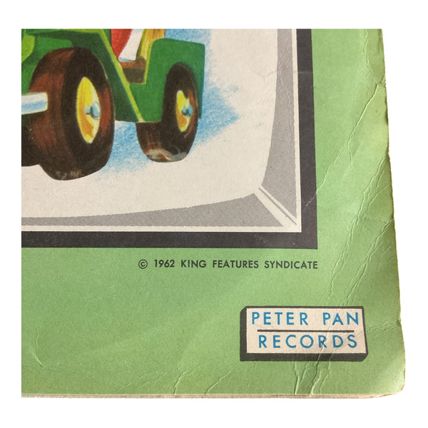 Vintage 1962 Popeye Jeep, Jeep Peter Pan Vinyl Record in Sleeve 78 RPM