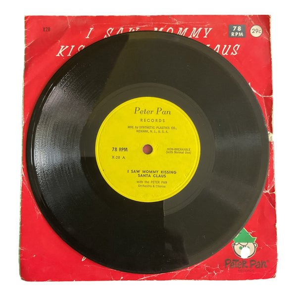 Vintage 1962 I Saw Mommy Kissing Santa Claus Childrens Vinyl Record 78 RPM