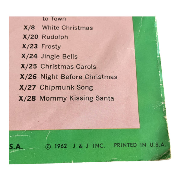 Vintage 1962 I Saw Mommy Kissing Santa Claus Childrens Vinyl Record 78 RPM