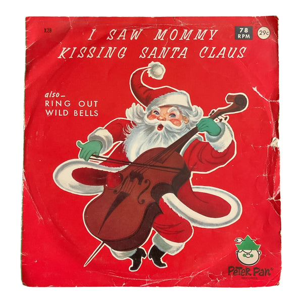 Vintage 1962 I Saw Mommy Kissing Santa Claus Childrens Vinyl Record 78 RPM