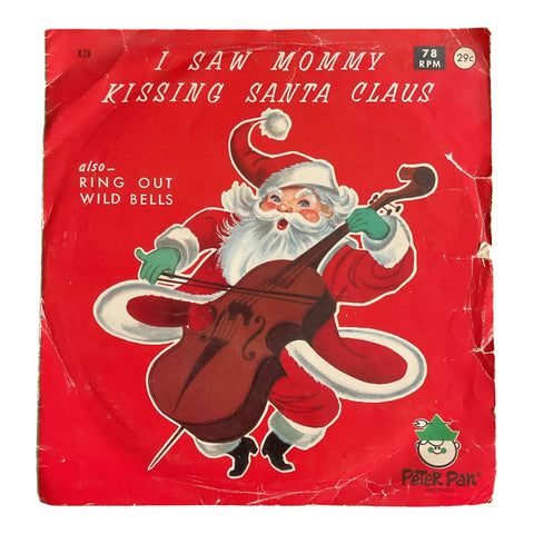 Vintage 1962 I Saw Mommy Kissing Santa Claus Childrens Vinyl Record 78 RPM