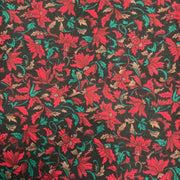 Windsor Collection by Hoffman California Red on Black Floral 45 x 1 Yard