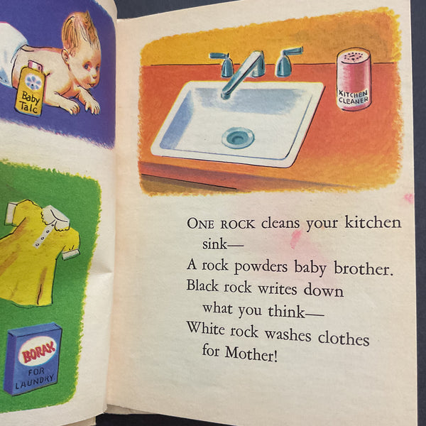 Let’s Read About Rocks 1969 Rand McNally Junior Elf Children's Book 8165