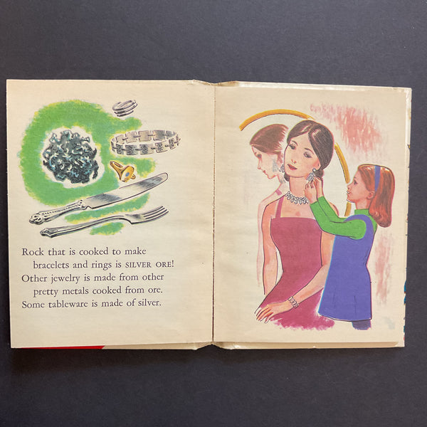 Let’s Read About Rocks 1969 Rand McNally Junior Elf Children's Book 8165