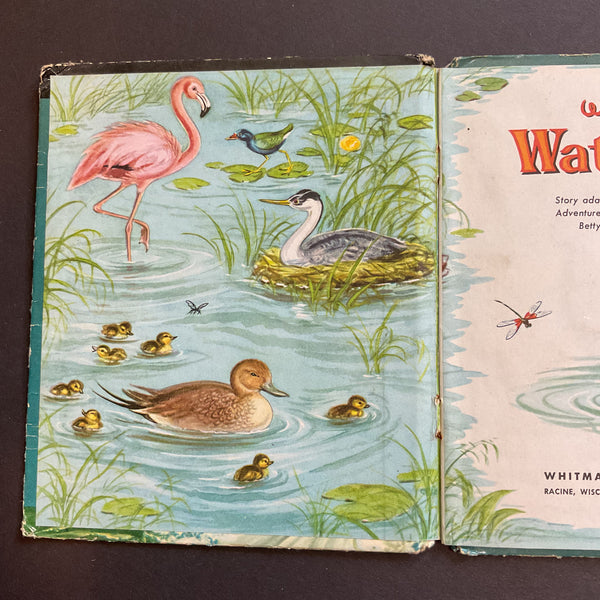 Vintage 1955 Whitman Tell A Tale Childrens Book Water Birds