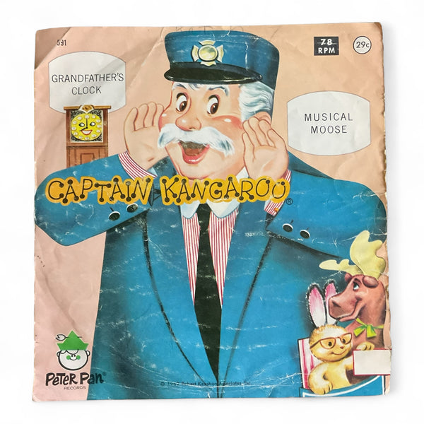 Vintage 1962 Captain Kangaroo Peter Pan Record in Sleeve 78 RPM