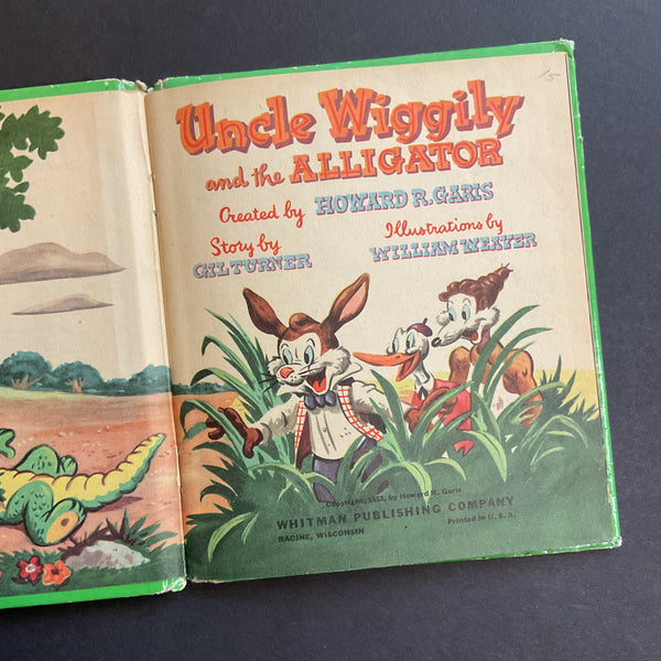 Uncle Wiggily and the Alligator Vintage 1953 Whitman Childrens Book