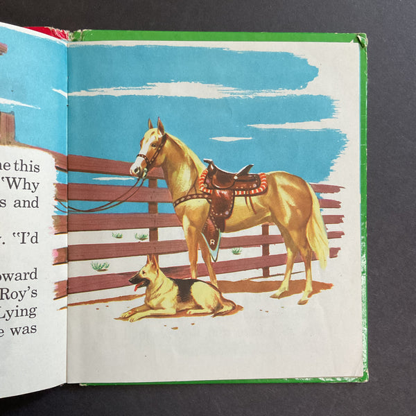 Roy Rogers Bullet Leads the Way Vintage 1953 Whitman Childrens Book