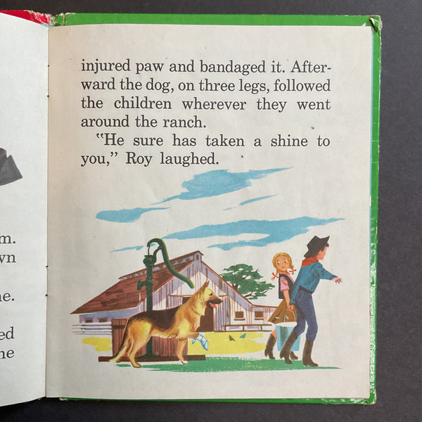 Roy Rogers Bullet Leads the Way Vintage 1953 Whitman Childrens Book