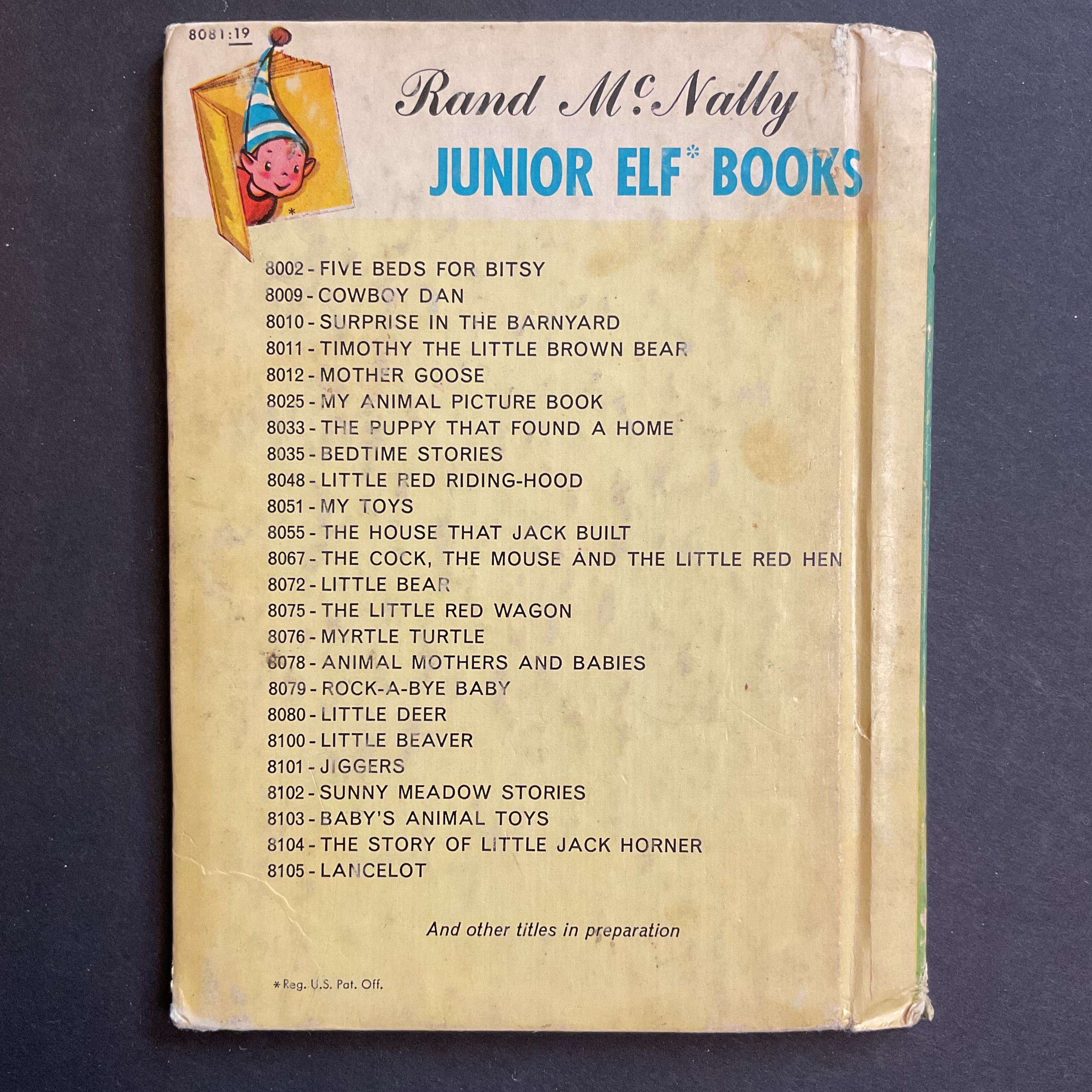 Vintage 1961 Childrens Book Little Raccoon by Mabel Watts Junior Elf 8081