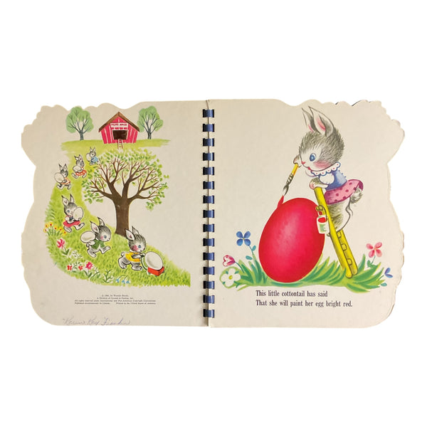 My Easter Egg Book Vintage 1966 A Sturdi Contour Book by Wonder