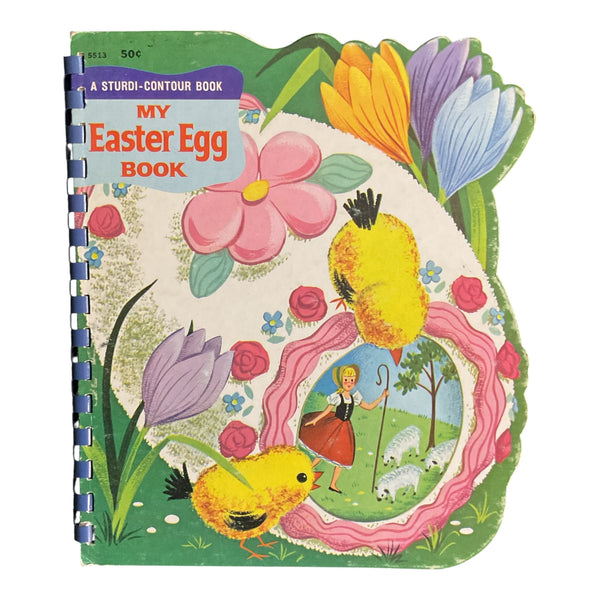 My Easter Egg Book Vintage 1966 A Sturdi Contour Book by Wonder