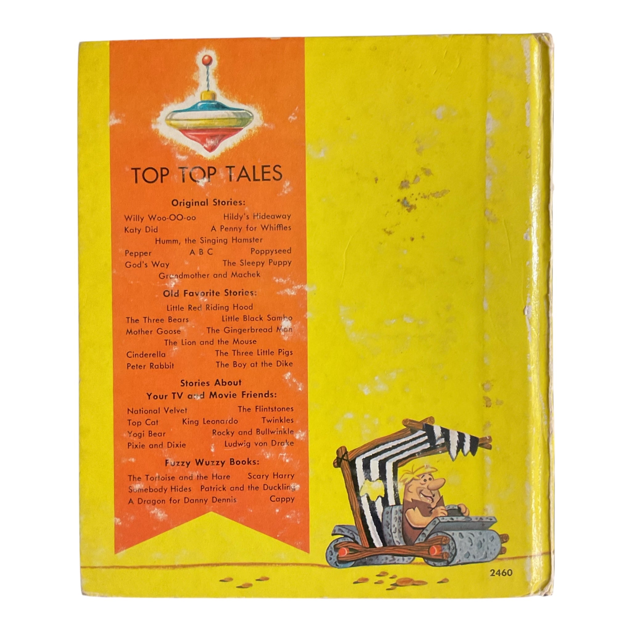 The Flintstones and Dino Vintage 1961 Whitman Top Top Tales Book 2460