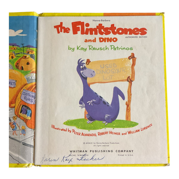 The Flintstones and Dino Vintage 1961 Whitman Top Top Tales Book 2460