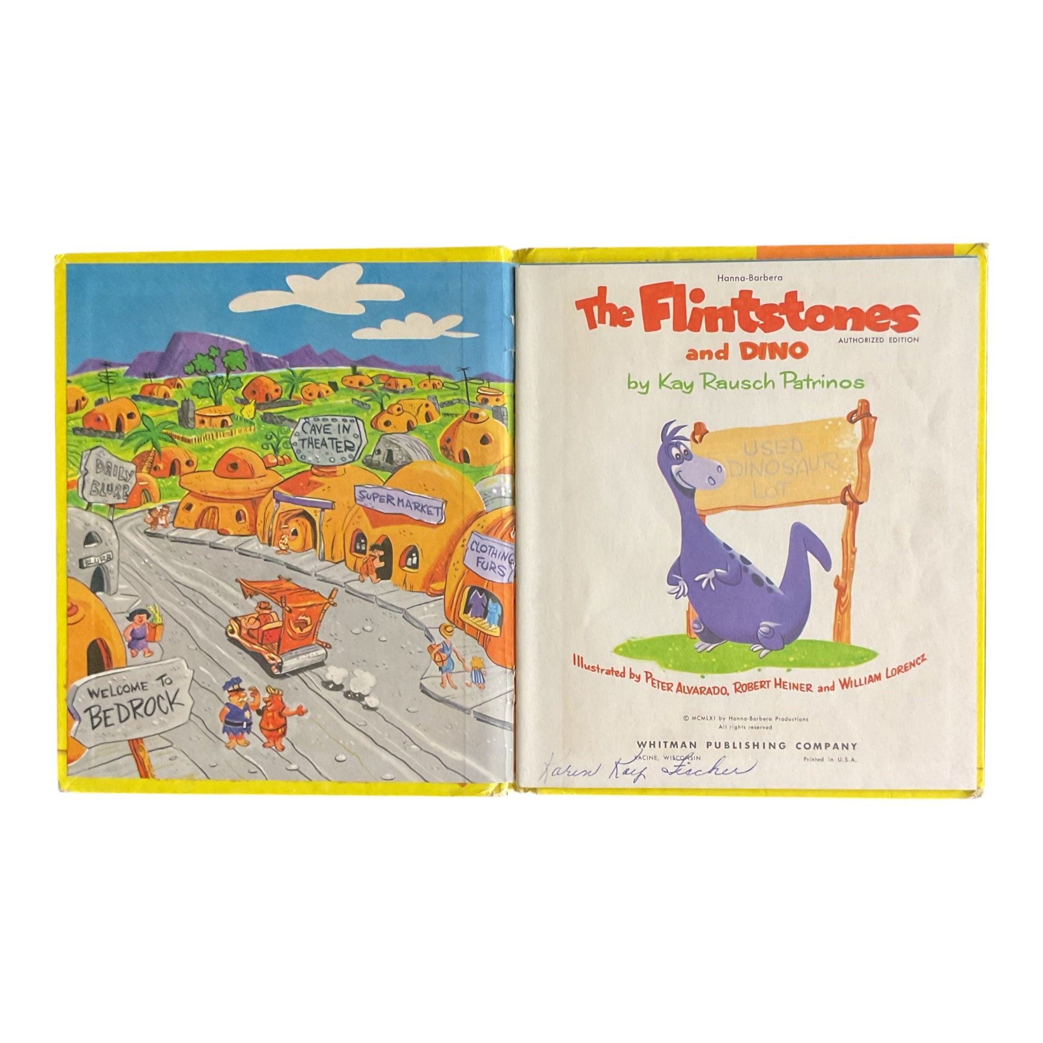 The Flintstones and Dino Vintage 1961 Whitman Top Top Tales Book 2460