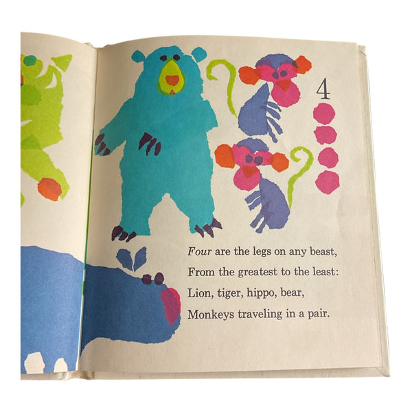 Animals to See 1 2 3 Vintage 1964 Whitman Hardcover Top Top Tales Book 2463