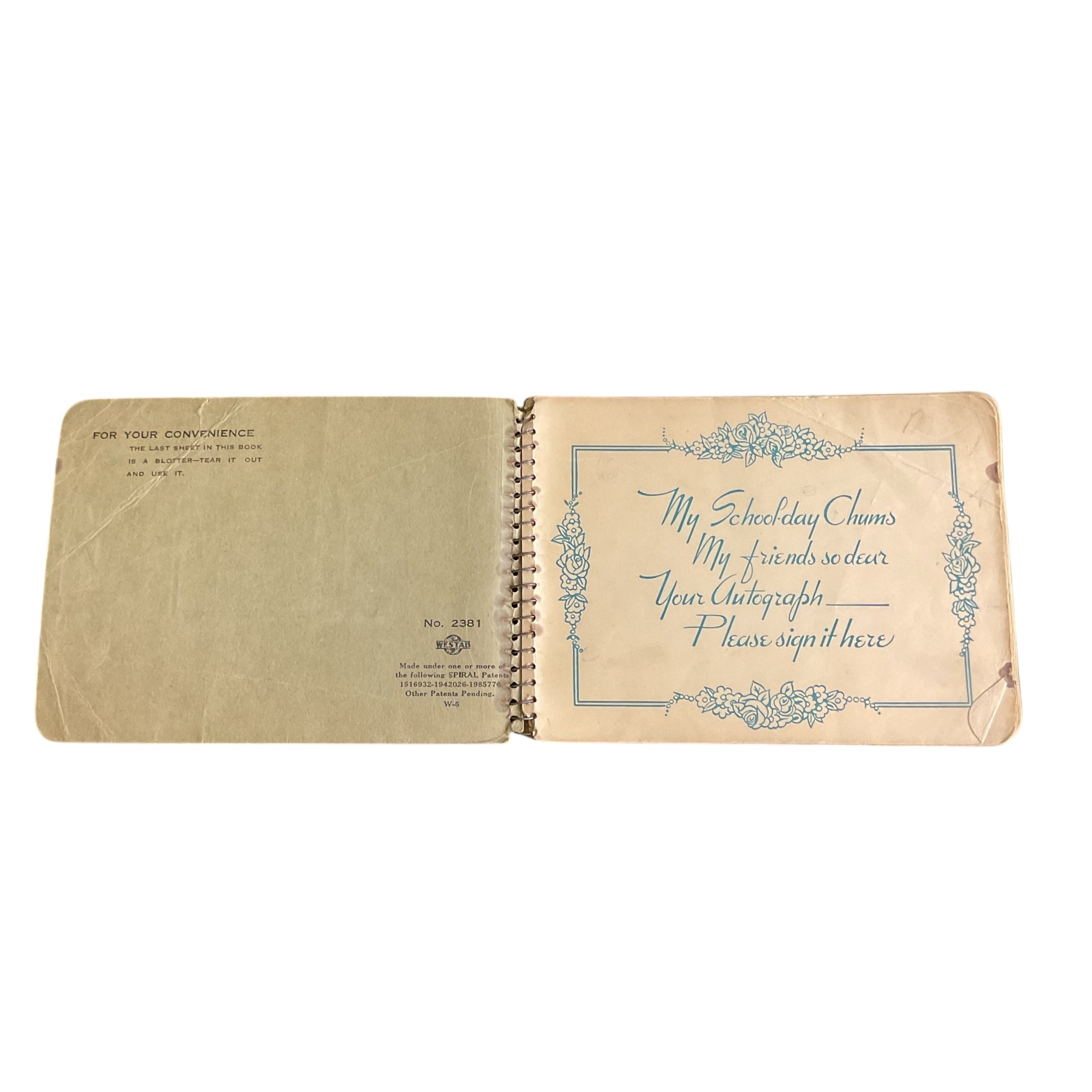 Vintage 1930s School Autograph Album Book Filled Nebraska Locations - Avid Vintage