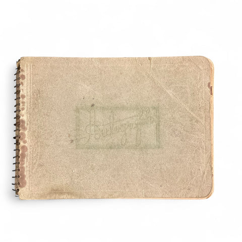 Vintage 1930s School Autograph Album Book Filled Nebraska Locations